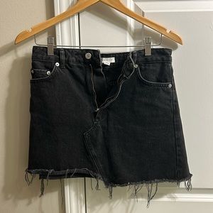 Top shop denim skirt